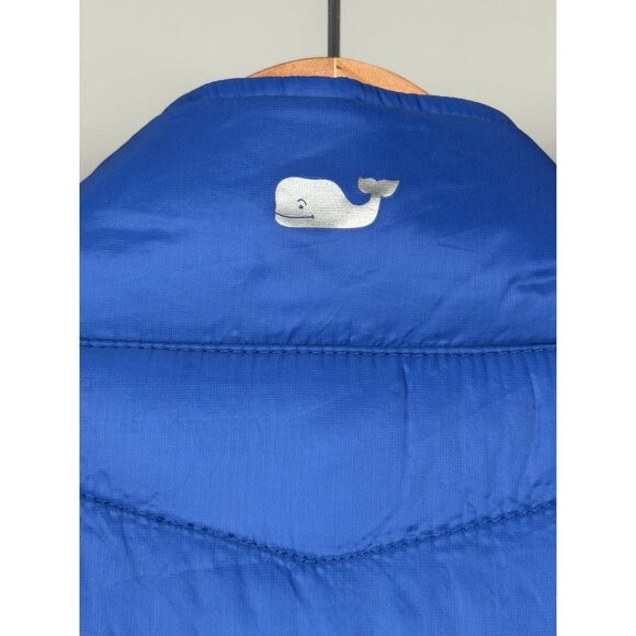 Vineyard Vines Puffer Vest Men’s XL Mountain Weekend Blue Nylon Quilted Full Zip - Picture 8 of 16